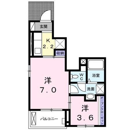 ベラカーサボーノの物件間取画像